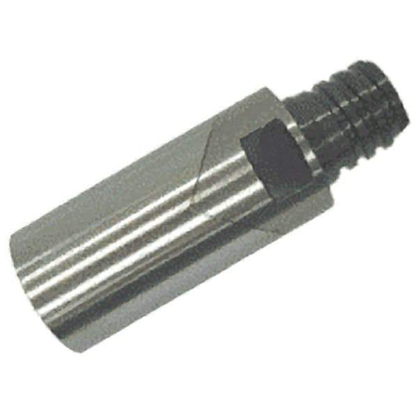 Iscar - T10 Connection to Tip, T10 Connection to Shank, Milling Tip Insert Threaded Extension - 1.5 Inch Extension Length, 0.5984 Inch Max Diameter, Multimaster Series - Exact Industrial Supply