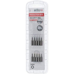 Wiha - 25mm Hex Screwdriver Bit - 1/4" Drive, 1" OAL - Exact Industrial Supply