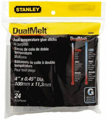 Stanley - 7/16" Diam, 4" Long, Opaque Hot Melt, Low Melt Glue Stick - GS Series - Exact Industrial Supply