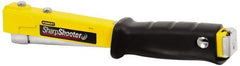 Stanley - Manual Hammer Tacker - 1/4, 5/16, 3/8" Staples, Yellow & Black, Steel - Exact Industrial Supply