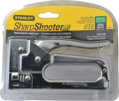 Stanley - Manual Staple Gun - 1/4, 5/16, 3/8" Staples, Chrome, Steel with Chrome Finish - Exact Industrial Supply