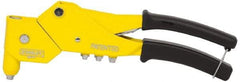 Stanley - Swivel Head Hand Riveter - 3/32 to 3/16" Rivet Capacity, 11-1/2" OAL - Exact Industrial Supply