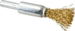 Value Collection - 1/2" Brush Diam, End Brush - 1/4" Diam Shank, 20,000 Max RPM - Exact Industrial Supply