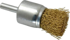 Value Collection - 1" Brush Diam, End Brush - 1/4" Diam Shank, 20,000 Max RPM - Exact Industrial Supply