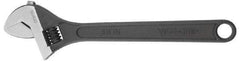 Irwin - 2-1/4" Jaw Capacity, 18" Standard Adjustable Wrench - Chrome Vanadium Steel, Chrome Finish - Exact Industrial Supply