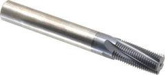 Carmex - 3/4-20 to 1-20 UNEF, 1/2" Cutting Diam, 5 Flute, Solid Carbide Helical Flute Thread Mill - Internal Thread, 1.07" LOC, 4" OAL, 1/2" Shank Diam - Exact Industrial Supply