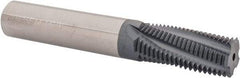 Carmex - 7/8-14 UNF, 5/8" Cutting Diam, 5 Flute, Solid Carbide Helical Flute Thread Mill - Internal Thread, 1.46" LOC, 4" OAL, 5/8" Shank Diam - Exact Industrial Supply