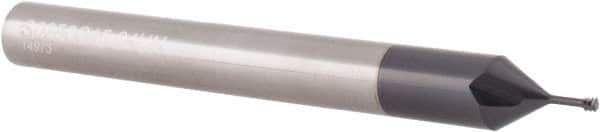 Carmex - #1-64, #2-64 Thread, 1/4" Shank Diam, TiAlN Coating, Solid Carbide Straight Flute Thread Mill - 3 Flutes, 2-1/2" OAL, #1 Min Noml Diameter - Exact Industrial Supply