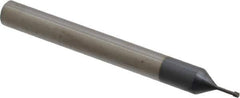 Carmex - M2.2x0.45 Thread, 1/4" Shank Diam, TiAlN Coating, Solid Carbide Straight Flute Thread Mill - 3 Flutes, 2-1/2" OAL - Exact Industrial Supply