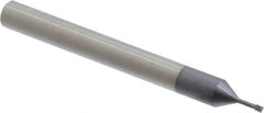 Carmex - #3-48, #4-48 UNC, UNF, 0.075" Cutting Diam, 3 Flute, Solid Carbide Helical Flute Thread Mill - Internal Thread, 0.2" LOC, 2-1/2" OAL, 1/4" Shank Diam - Exact Industrial Supply