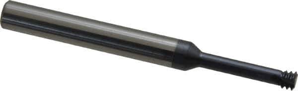Carmex - M6x1.00 Metric Coarse, 0.183" Cutting Diam, 3 Flute, Solid Carbide Helical Flute Thread Mill - Internal Thread, 0.79" LOC, 2-1/2" OAL, 1/4" Shank Diam - Exact Industrial Supply