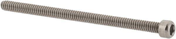 Value Collection - #0-80 UNF Hex Socket Drive, Socket Cap Screw - Grade 18-8 Stainless Steel, Uncoated, 1" Length Under Head - Exact Industrial Supply