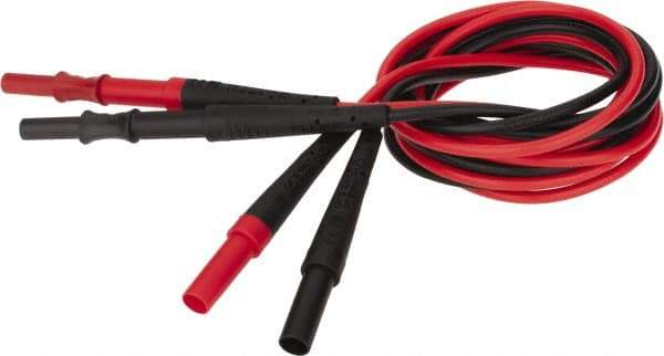 Fluke - Black/Red Electrical Test Equipment Leads Extension - Use with All Test Lead Models - Exact Industrial Supply