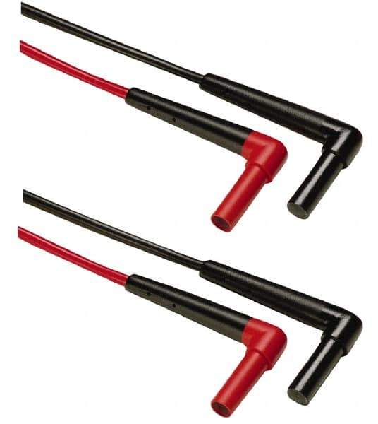 Fluke - Black/Red Electrical Test Equipment Leads Set - Use with All Models - Exact Industrial Supply