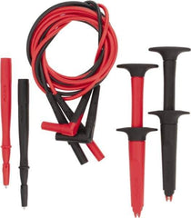 Fluke - Black/Red Electrical Test Equipment Leads Set - Exact Industrial Supply