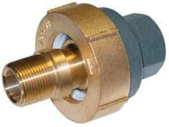 Barco - 3-1/8" Pipe, 3-1/8" Flange Thickness, Straight Casing, Straight Ball Swivel Joint - Bronze Ball & Nut with Iron Body, 340 psi Water, 240 psi Steam, Size Code 12, NPT Ends - Exact Industrial Supply
