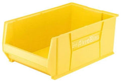 Akro-Mils - 200 Lb. Load Capacity, 20" Deep, Red Polymer Hopper Stacking Bin - 8" High x 12-3/8" Wide x 20" Long - Exact Industrial Supply