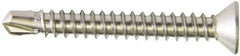 Value Collection - #10, Flat Head, Phillips Drive, 1/2" OAL, #2 Point, Self Drilling Screw - Grade 410 Stainless Steel - Exact Industrial Supply