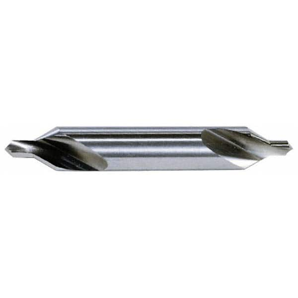 Hertel - #8 Plain Cut 60° Incl Angle Solid Carbide Combo Drill & Countersink - Exact Industrial Supply