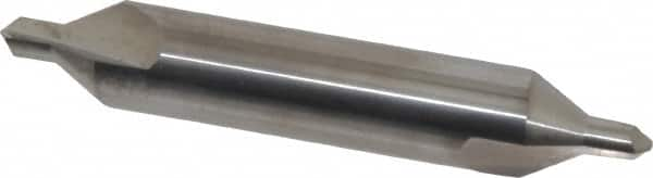 Hertel - #6 Plain Cut 60° Incl Angle Solid Carbide Combo Drill & Countersink - Exact Industrial Supply