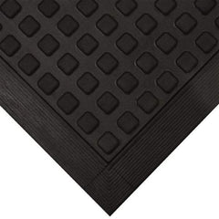 Wearwell - 3' Long x 2' Wide x 5/8" Thick, Anti-Fatigue Modular Matting Tiles - Black, For Dry Areas, Series 502 - Exact Industrial Supply