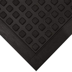 Wearwell - 5' Long x 3' Wide x 5/8" Thick, Anti-Fatigue Modular Matting Tiles - Black, For Dry Areas, Series 502 - Exact Industrial Supply