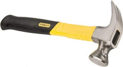 Stanley - 1-1/4 Lb Head, Straight Rip Claw Nail Hammer - 13" OAL, Carbon Steel Head, Graphite Handle with Grip - Exact Industrial Supply