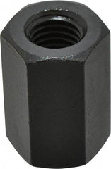 Gibraltar - 5/8-11 UNC, 1-5/8" OAL Steel Standard Coupling Nut - Black Oxide Coated, 1-1/16" Width Across Flats - Exact Industrial Supply