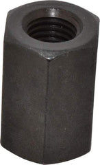 Gibraltar - 3/4-10 UNC, 1-7/8" OAL Steel Standard Coupling Nut - Black Oxide Coated, 1-1/4" Width Across Flats - Exact Industrial Supply