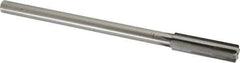 Made in USA - 0.56" Carbide-Tipped 6 Flute Chucking Reamer - Straight Flute, 7/16" Straight Shank, 2" Flute Length, 8" OAL - Exact Industrial Supply