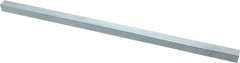 Made in USA - 12" Long x 7/16" High x 7/16" Wide, Zinc-Plated Undersized Key Stock - C1018 Steel - Exact Industrial Supply