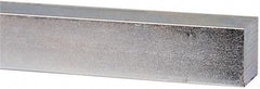 Made in USA - 12" Long x 1" High x 1" Wide, Zinc-Plated Undersized Key Stock - C1018 Steel - Exact Industrial Supply