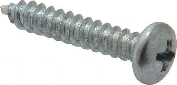 Value Collection - #10 Pan Head Phillips Sheet Metal Screw - Steel, 1" Length Under Head, Grade 2 - Exact Industrial Supply