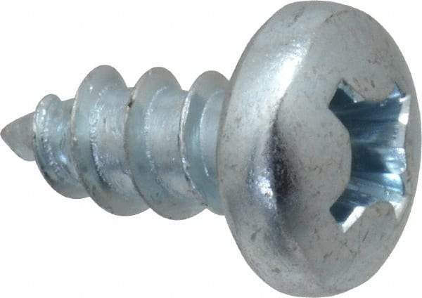 Value Collection - #12 Pan Head Phillips Sheet Metal Screw - Steel, 1/2" Length Under Head, Grade 2 - Exact Industrial Supply