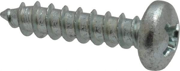Value Collection - #12 Pan Head Phillips Sheet Metal Screw - Steel, 1" Length Under Head, Grade 2 - Exact Industrial Supply