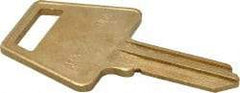 Made in USA - American Key Blank - Brass - Exact Industrial Supply