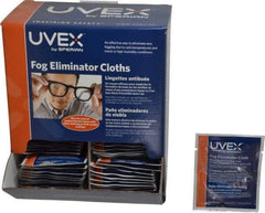Uvex - 100 Nonalcohol Lens Cleaning Towelettes - Individually Wrapped, Nonsilicone Cleaner - Exact Industrial Supply