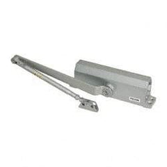 Falcon - 36" Door Width, Light-Duty ADA Complaint Door Closer Manual Damper - Aluminum Finish - Exact Industrial Supply