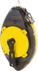 Stanley - 100' Long Chalk Reel - Yellow & Black, Includes Chalk Reel - Exact Industrial Supply