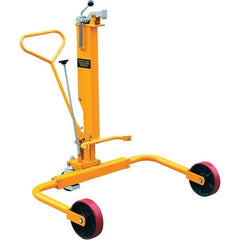 Wesco Industrial Products - 550 Lb Load Capacity, 30 & 55 Gal Drum Truck - 40" Wide x 46" High, 3 Steel Wheels - Exact Industrial Supply