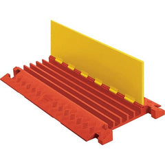Checkers - On Floor Cable Covers Cover Material: Polyurethane Number of Channels: 5 - Exact Industrial Supply