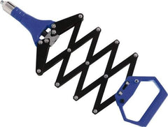 RivetKing - Scissor Action Hand Riveter - 3/32 to 3/16" Rivet Capacity, 14" OAL - Exact Industrial Supply