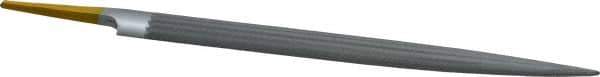 PFERD - 8" Swiss Pattern Half Round File - 3/4" Width Diam x 7/32" Thick, With Tang - Exact Industrial Supply