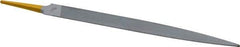 PFERD - 8" Swiss Pattern Half Round File - 3/4" Width Diam x 7/32" Thick, With Tang - Exact Industrial Supply