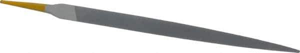 PFERD - 8" Swiss Pattern Three Square File - Double Cut, 5/8" Width Diam x 5/8" Thick, With Tang - Exact Industrial Supply