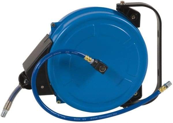 PRO-SOURCE - 33' Spring Retractable Hose Reel - 300 psi, Hose Included - Exact Industrial Supply