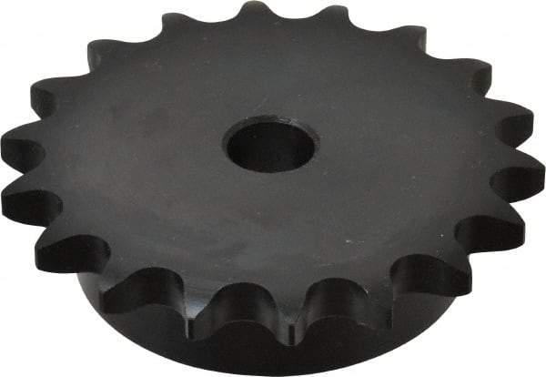 Browning - 18 Teeth, 5/8" Chain Pitch, Chain Size 50, Min Plain Bore Sprocket - 5/8" Bore Diam, 3.599" Pitch Diam, 3.92" Outside Diam - Exact Industrial Supply