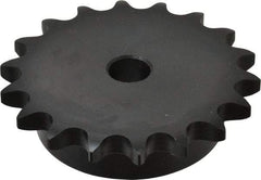 Browning - 18 Teeth, 5/8" Chain Pitch, Chain Size 50, Min Plain Bore Sprocket - 5/8" Bore Diam, 3.599" Pitch Diam, 3.92" Outside Diam - Exact Industrial Supply