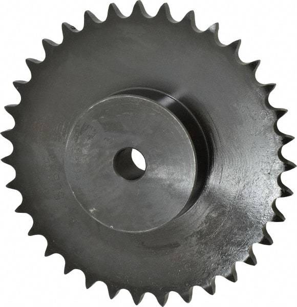 Browning - 35 Teeth, 5/8" Chain Pitch, Chain Size 50, Min Plain Bore Sprocket - 3/4" Bore Diam, 6.972" Pitch Diam, 7.32" Outside Diam - Exact Industrial Supply