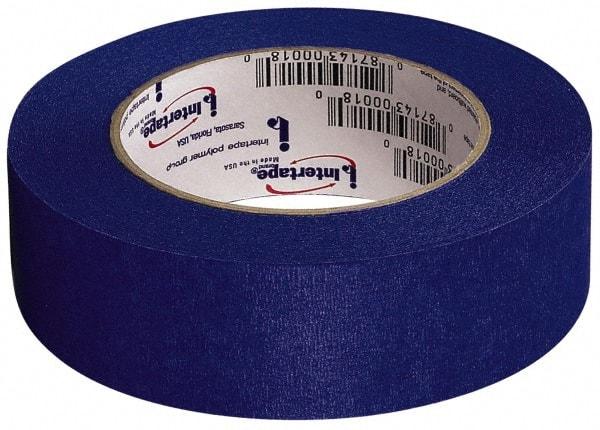 Intertape - 36mm Wide x 54.8 m Long Blue Paper Painter's Tape - Series Intertape-PT14, 5.5 mil Thick, 23 In/Lb Tensile Strength - Exact Industrial Supply